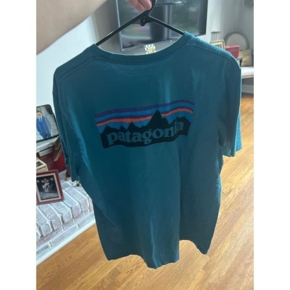 Patagonia men's large logo tshirt